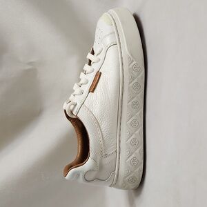 Tory Burch T Monogram Ladybug Leather Platform Sneakers (W Size 8)